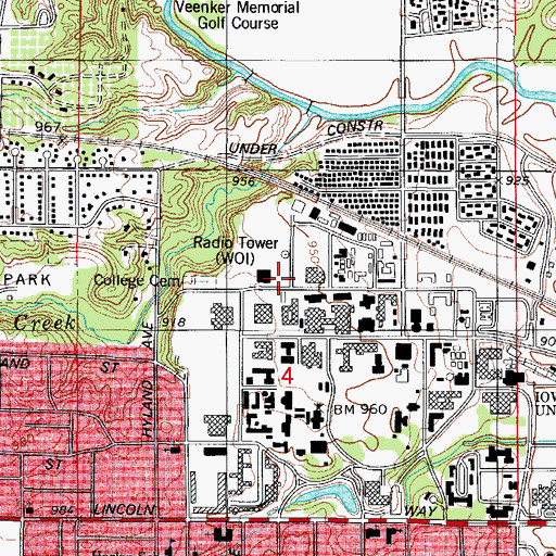 Topographic Map of Molecular Biology Building, IA