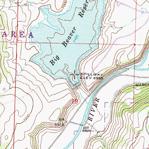Topographic Map of Lake Avery, CO