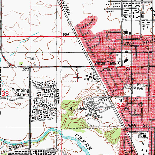 Topographic Map of Chinese Evangelical Free Church, IA