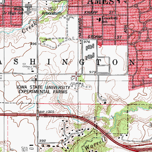 Topographic Map of Friendship Baptist Church, IA