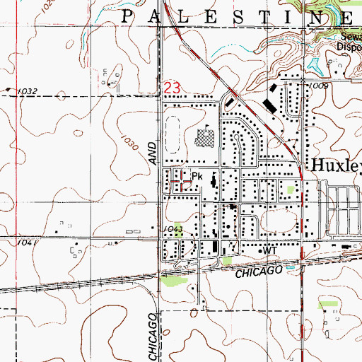 Topographic Map of Nordkalsem Park, IA