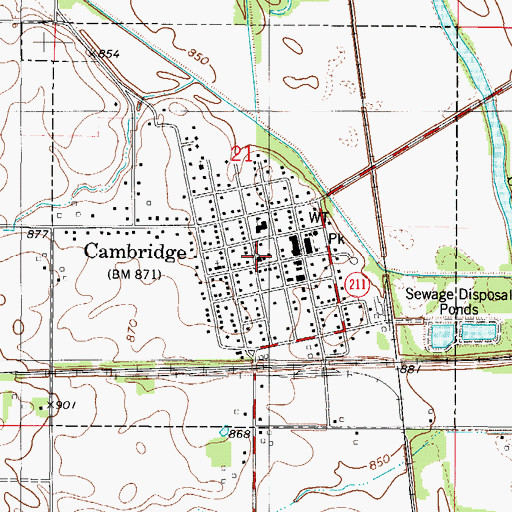 Topographic Map of Faith Baptist Church, IA
