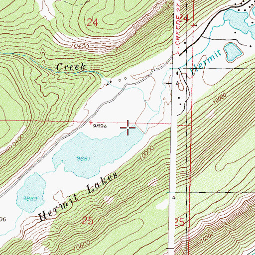 Topographic Map of Hermit number 3 Dam, CO