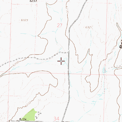 Topographic Map of Ellgen Reservoir Number 2, CO
