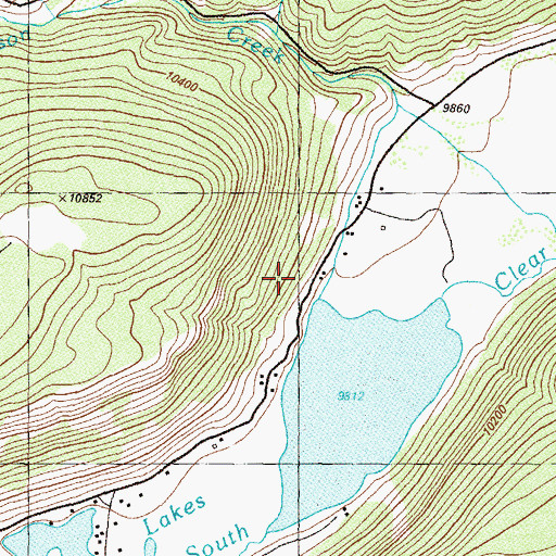 Topographic Map of Hermit Number 1 Dam, CO