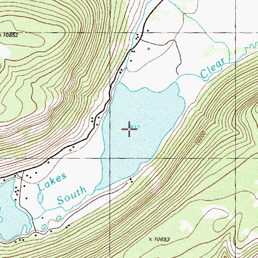 Topographic Map of Hermit Number 1 Reservoir, CO