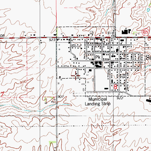 Topographic Map of Sully Post Office, IA