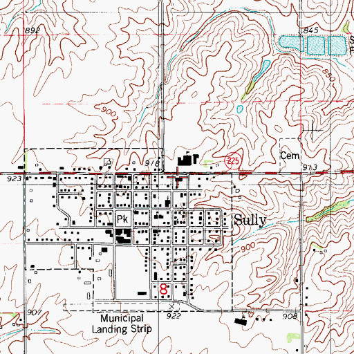 Topographic Map of Christian Reformed Church, IA