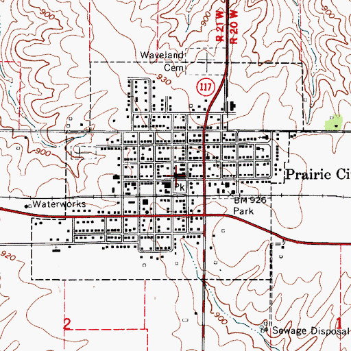 Topographic Map of Methodist Lutheran Physicians Center, IA