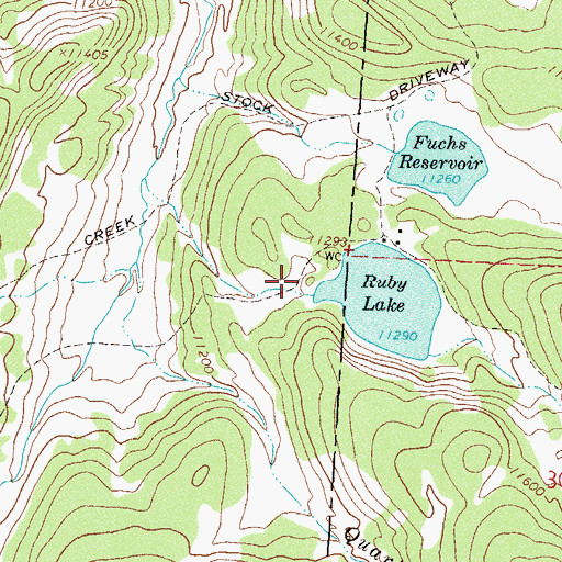 Topographic Map of Big Ruby Dam, CO