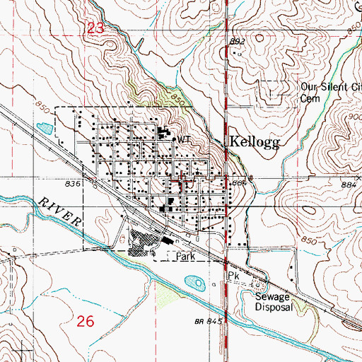 Topographic Map of Christian Church, IA
