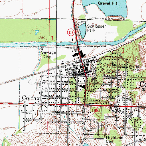 Topographic Map of Howard Street Christian Church, IA