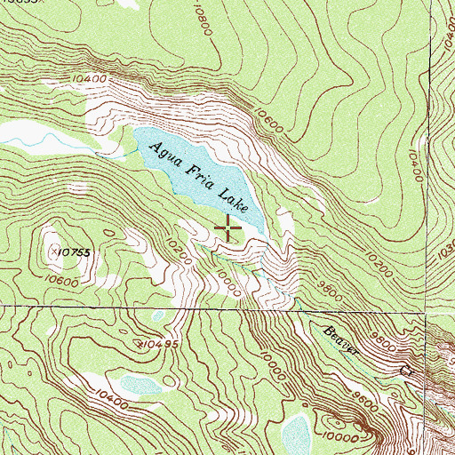 Topographic Map of Aqua Fria Dam, CO