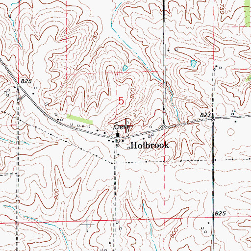 Topographic Map of Ione Post Office (historical), IA