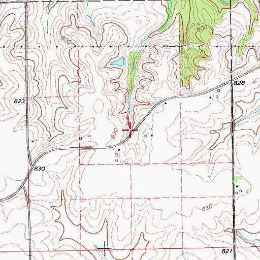 Topographic Map of Lytle City Post Office (historical), IA