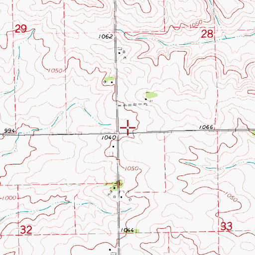 Topographic Map of Abbeyville Post Office (historical), IA