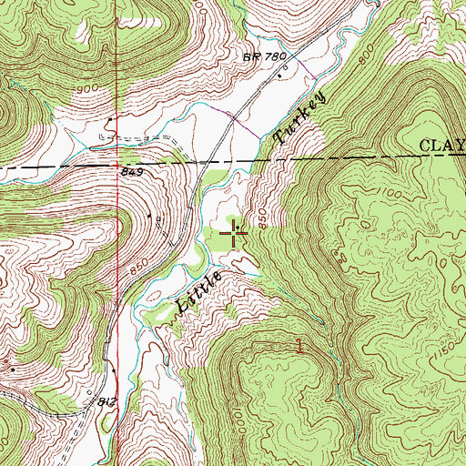 Topographic Map of Viola Post Office (historical), IA