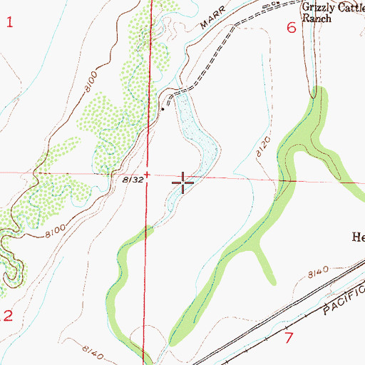 Topographic Map of Petry Lake, CO
