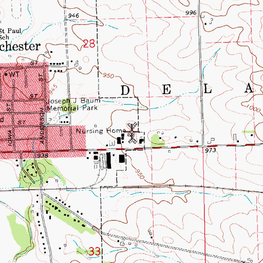 Topographic Map of Good Neighbor Home, IA