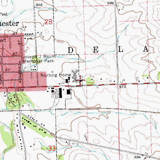 Topographic Map of New Life Assembly of God Church, IA