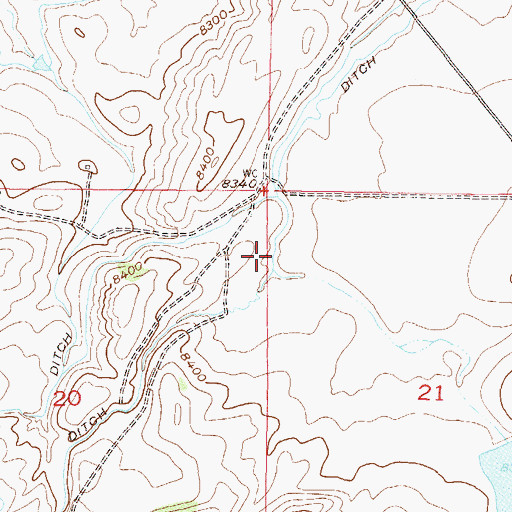 Topographic Map of Seymour Lake, CO