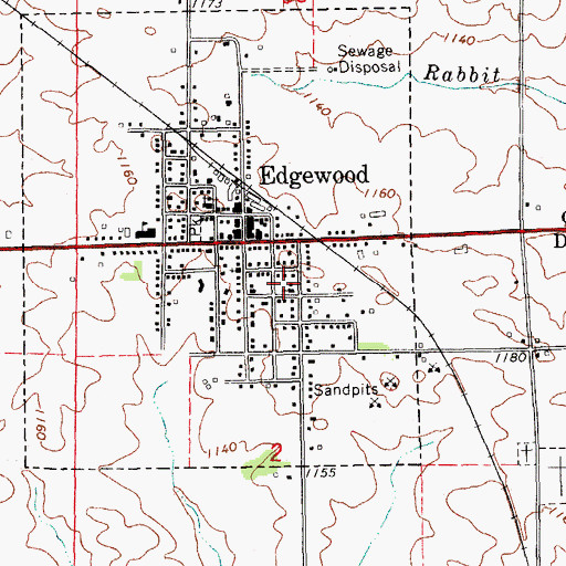 Topographic Map of Saint Mark's Catholic Church, IA