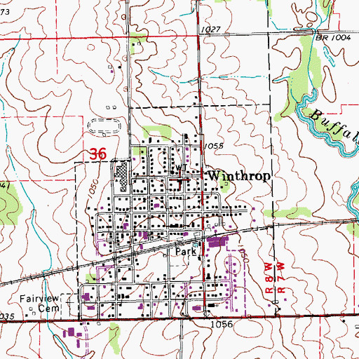 Topographic Map of United Church of Christ, IA