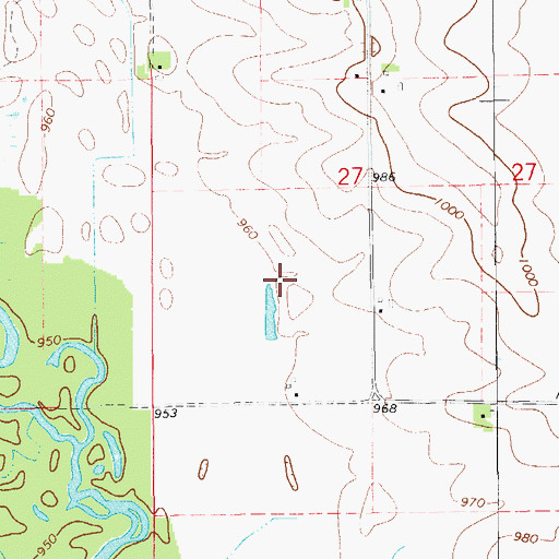 Topographic Map of Wapsie Ridge Golf Course, IA