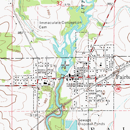 Topographic Map of Siggelkov Park, IA