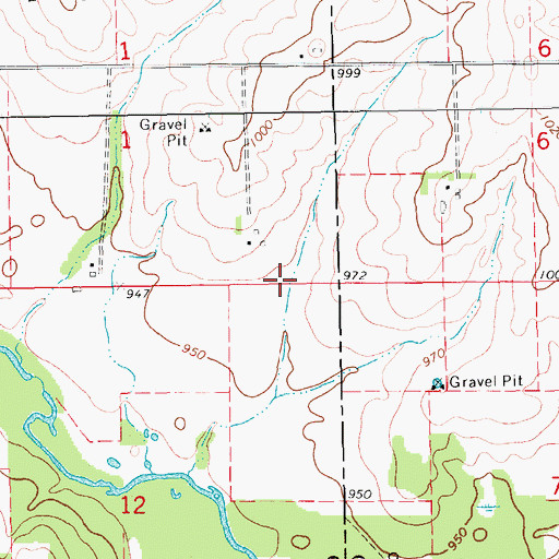 Topographic Map of Erin Post Office (historical), IA