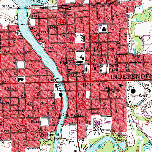 Topographic Map of Our Redeemer Church, IA