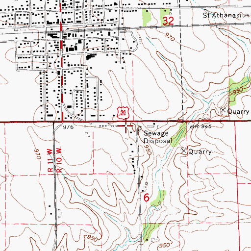 Topographic Map of Jesup Clinic, IA