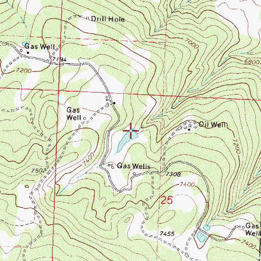 Topographic Map of Kowach Dam, CO