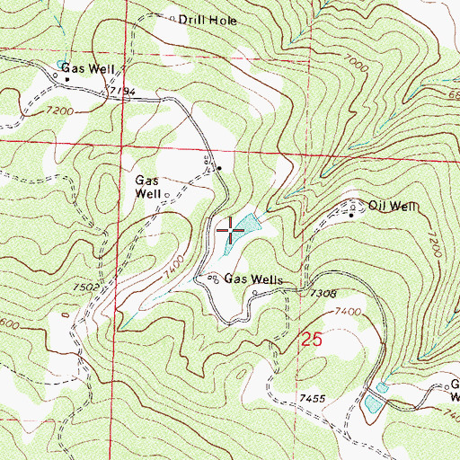 Topographic Map of Kowach Reservoir, CO
