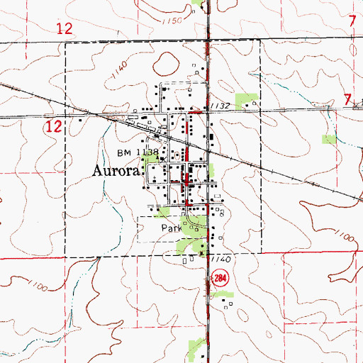 Topographic Map of Saint Paul's Lutheran Church, IA