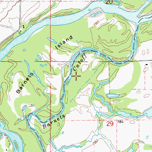 Topographic Map of Red Fox Wildlife Area, IA