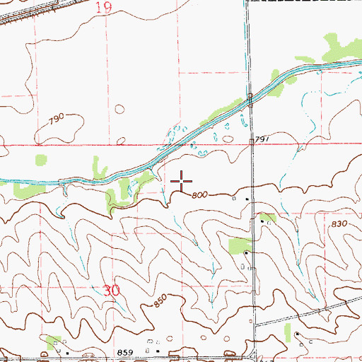 Topographic Map of Tuttle Wildlife Area, IA