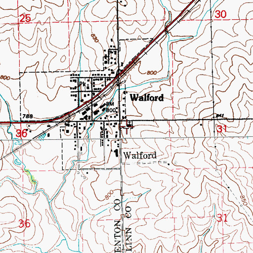 Topographic Map of Holy Trinity Catholic Church, IA
