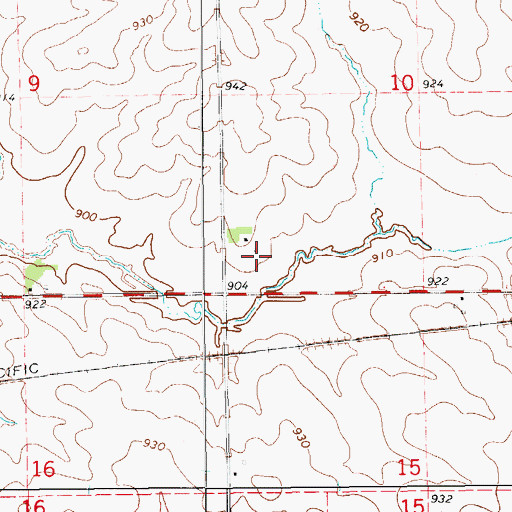 Topographic Map of Tara Hills Country Club, IA
