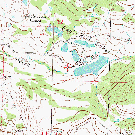 Topographic Map of Lake Creek Dam, CO