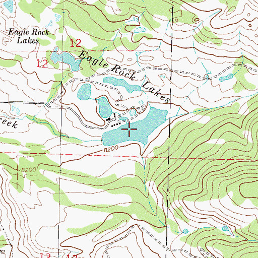 Topographic Map of Lake Creek Reservoir, CO