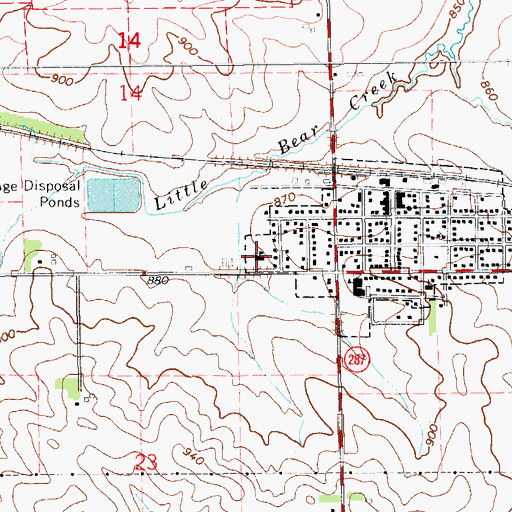 Topographic Map of Central Lutheran School, IA