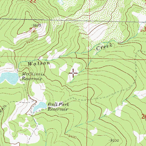 Topographic Map of McChivvis Dam, CO