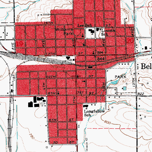 Topographic Map of Christian Fellowship Church, IA