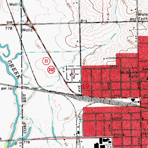 Topographic Map of The Church of Jesus Christ of Latter Day Saints, IA