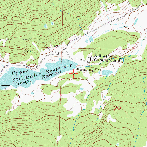 Topographic Map of Upper Stillwater Dam, CO