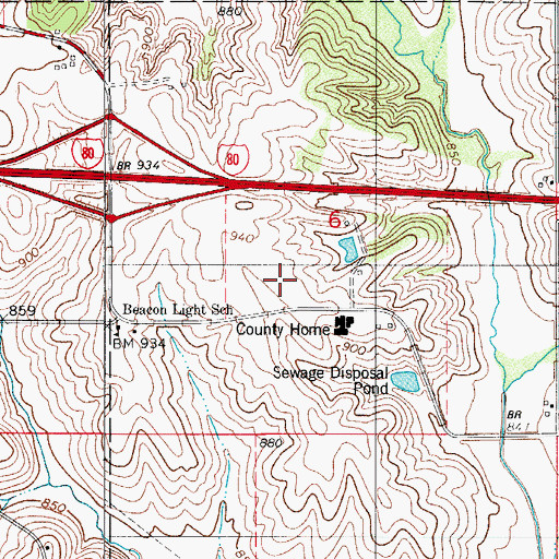 Topographic Map of Jasper County Sheriff's Office, IA