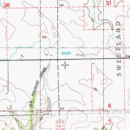 Topographic Map of Summit Post Office (historical), IA