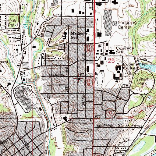 Topographic Map of Church of the Nazarene, IA