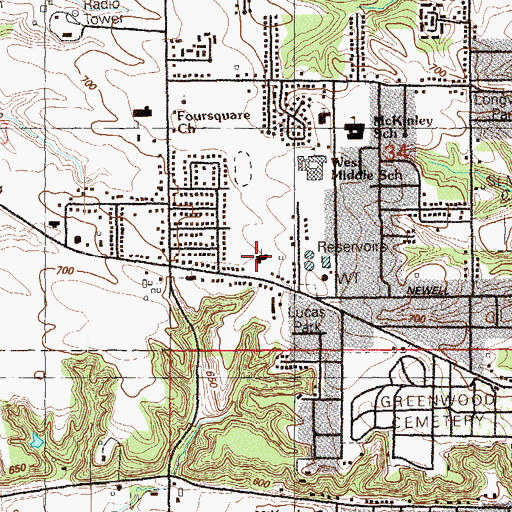 Topographic Map of The Church of Jesus Christ of Latter Day Saints, IA